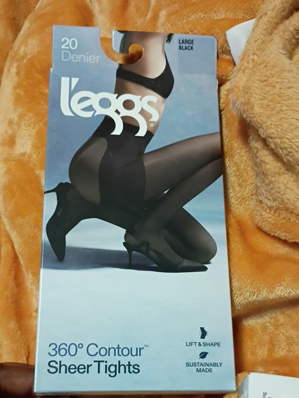 360° Contour Sheer Tights - Black (20 Denier)
